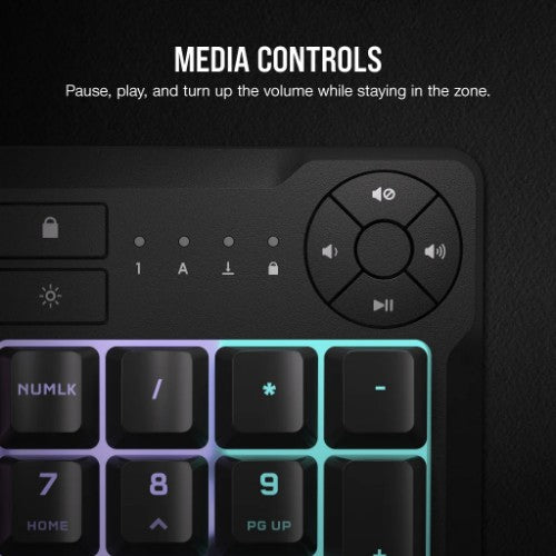 Corsair K55 CORE RGB keyboard Gaming USB QWERTY US English Black