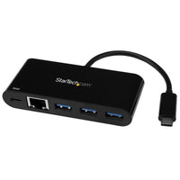 StarTech.com HB30C3AGEPD laptop dock/port replicator Wired USB 3.2 Gen 1 (3.1 Gen 1) Type-C Black