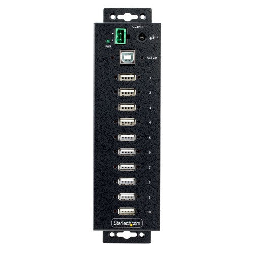 StarTech.com USB210AIND-USB-A-HUB interface hub USB 2.0 Type-B 480 Mbit/s Black