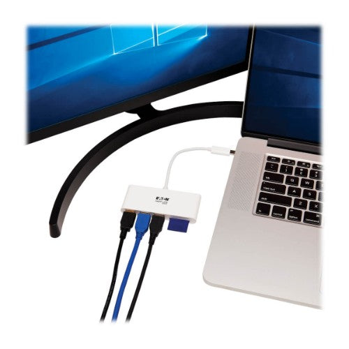 Tripp Lite U460-003-3AM laptop dock/port replicator USB 3.2 Gen 2 (3.1 Gen 2) Type-C White