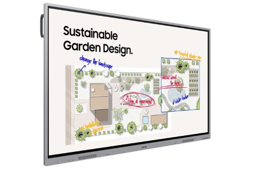 Samsung WE75FX interactive whiteboard 75" 3840 x 2160 pixels Touchscreen Gray HDMI