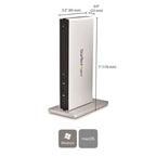 StarTech.com USB3SDOCKDD laptop dock/port replicator Wired USB 3.2 Gen 1 (3.1 Gen 1) Type-B Black, Silver