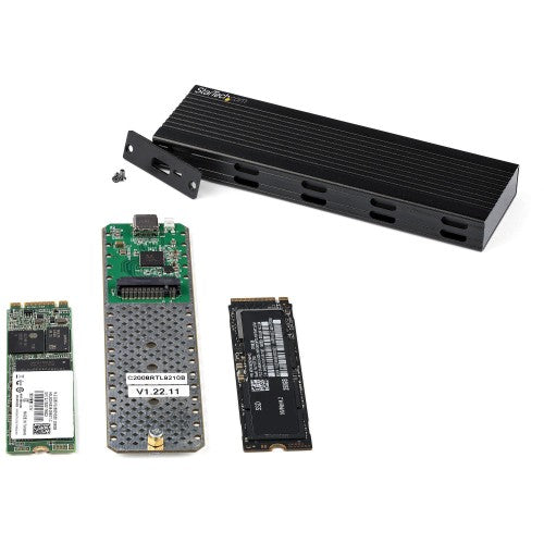 StarTech.com SM2E1BMU31C storage drive enclosure SSD enclosure Black M.2