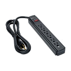 Tripp Lite TLP606B surge protector Black 6 AC outlet(s) 120 V 70.9" (1.8 m)