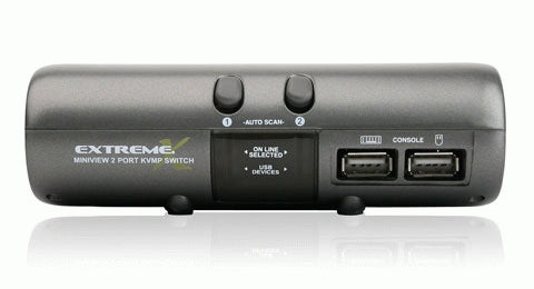 iogear MiniView Extreme Multimedia KVMP Switch KVM switch Grey