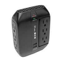 Tripp Lite SWIVEL6USB surge protector Black 6 AC outlet(s) 110 - 125 V