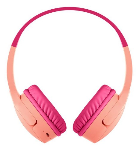 Belkin SoundForm Mini Headphones Wired & Wireless Head-band USB Type-C Bluetooth Pink