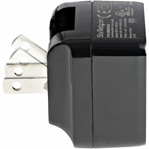 StarTech.com USB2PACUBK mobile device charger Universal Black AC Indoor