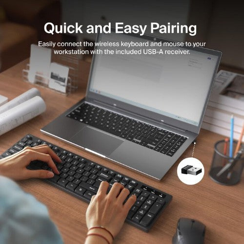 Belkin BBZ010TT keyboard Mouse included Home RF Wireless + USB QWERTY English Black