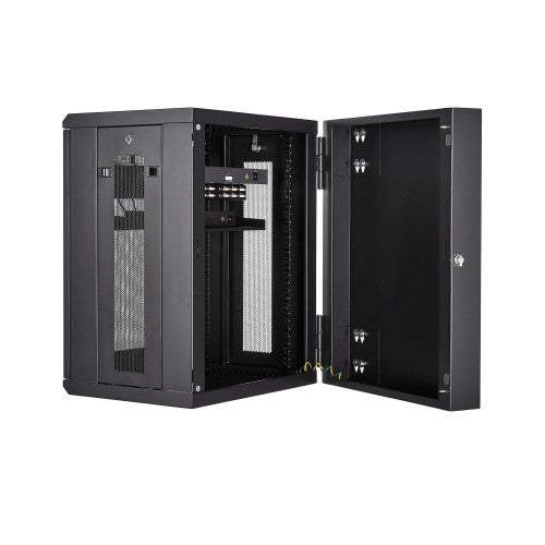 StarTech.com RK1520WALHM rack cabinet 15U Wall mounted rack Black