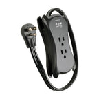 Tripp Lite TRAVELER3USB surge protector Black 3 AC outlet(s) 120 V 11.8" (0.3 m)