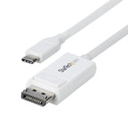 StarTech.com CDP2DP2MBW video cable adapter 74.8" (1.9 m) DisplayPort USB Type-C White