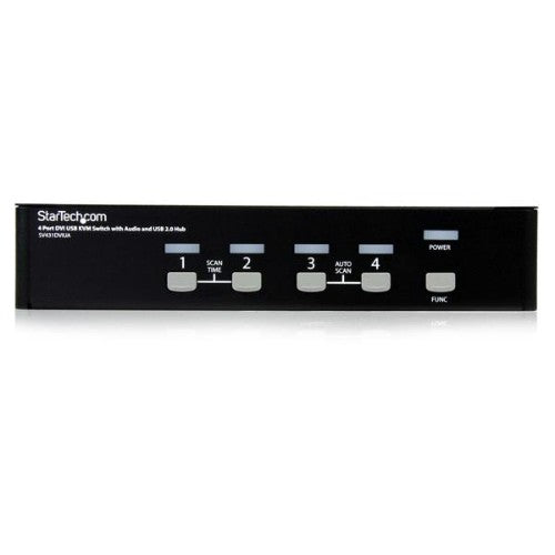 StarTech.com StarView 4-Port DVI USB KVM switch Black