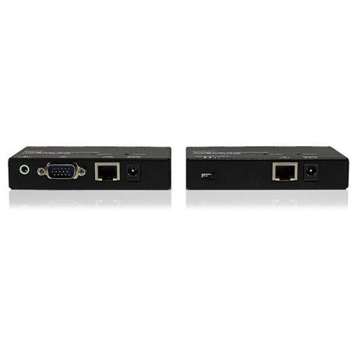 StarTech.com VGA and Audio over Cat5 Extender AV transmitter & receiver Black
