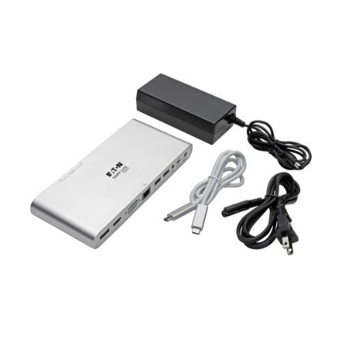Tripp Lite U442-DOCK4-S laptop dock/port replicator Wired USB 3.2 Gen 2 (3.1 Gen 2) Type-C Silver