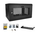 StarTech.com RK616WALM rack cabinet 6U Wall mounted rack Black