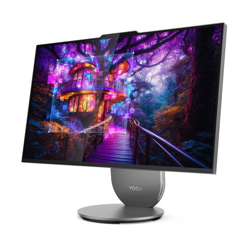 Lenovo Yoga AIO 27IAH10 Intel Core Ultra 5 125H 27" 2560 x 1440 pixels Touchscreen All-in-One PC 16 GB LPDDR5x-SDRAM 512 GB SSD Windows 11 Home Wi-Fi 7 (802.11be) Gray