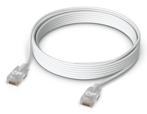 Ubiquiti UACC-Cable-Patch-EL-5M-W networking cable Translucent, White 196.9" (5 m) Cat6