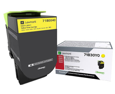 Lexmark 71B0040 toner cartridge 1 pc(s) Original Yellow