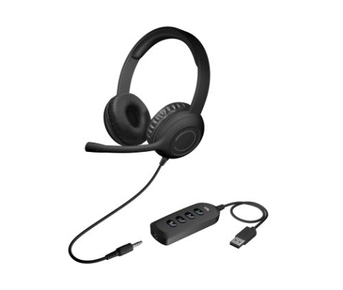 Cyber Acoustics AC-5812 headphones/headset True Wireless Stereo (TWS) Head-band Office/Call center Black