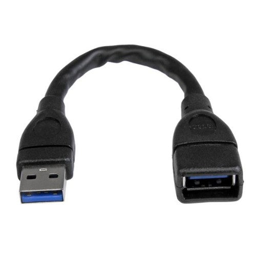 StarTech.com USB3EXT6INBK USB cable USB 3.2 Gen 1 (3.1 Gen 1) 5.98" (0.152 m) USB A Black