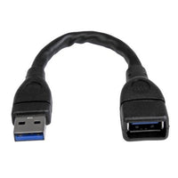 StarTech.com USB3EXT6INBK USB cable USB 3.2 Gen 1 (3.1 Gen 1) 5.98" (0.152 m) USB A Black