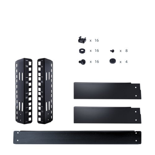 StarTech.com RK4OD rack cabinet 4U Freestanding rack Black