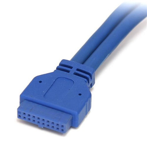 StarTech.com USB3SPNLAFHD cable gender changer 2 x USB A IDC Blue