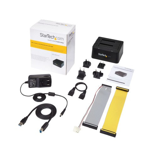 StarTech.com UNIDOCKU33 storage drive docking station USB 3.2 Gen 1 (3.1 Gen 1) Type-B Black