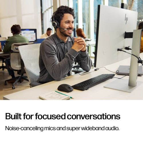 HP Poly Mission 615 Monaural USB Wired Headset