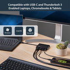 StarTech.com DKT30CHCPD laptop dock/port replicator Wired USB 3.2 Gen 1 (3.1 Gen 1) Type-C Black