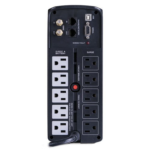 CyberPower BRG1000AVRLCD uninterruptible power supply (UPS) 1 kVA 600 W 10 AC outlet(s)