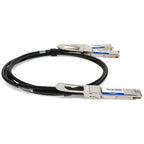 AddOn Networks DAC-Q56DD-2Q56-1M-AO InfiniBand/fibre optic cable 39.4" (1 m) QSFP-DD 2x QSFP56 Black, Metallic