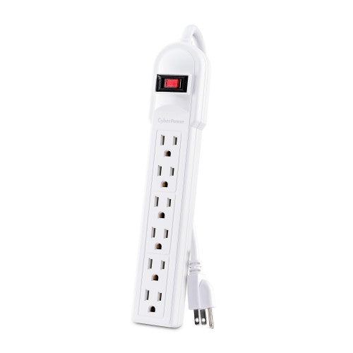 CyberPower CSB606W surge protector White 6 AC outlet(s) 125 V 78.7" (2 m)