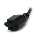 StarTech.com PAC100 power cable Black 11.8" (0.3 m) C14 coupler NEMA 5-15R