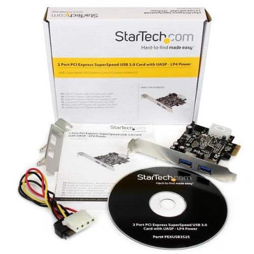 StarTech.com PEXUSB3S25 interface cards/adapter Internal USB 3.2 Gen 1 (3.1 Gen 1)