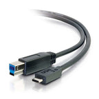C2G 6ft, USB 3.0 Type C, USB B USB cable USB 3.2 Gen 1 (3.1 Gen 1) 72" (1.83 m) USB C Black