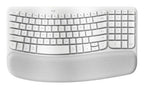 Logitech Wave Keys for Mac keyboard Universal RF Wireless + Bluetooth QWERTY English White