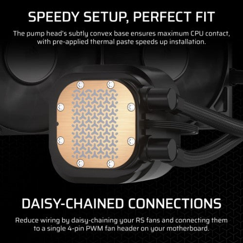 Corsair Nautilus 240 RS Motherboard All-in-one liquid cooler Black