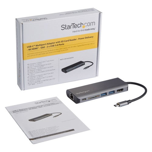 StarTech.com DKT30CSDHPD laptop dock/port replicator Wired USB 3.2 Gen 1 (3.1 Gen 1) Type-C Black, Gray