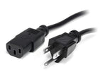 StarTech.com PXT10115 power cable Black 179.9" (4.57 m) NEMA 5-15P C13 coupler