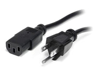 StarTech.com PXT10115 power cable Black 179.9" (4.57 m) NEMA 5-15P C13 coupler