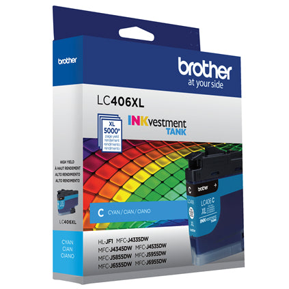 Brother LC406XLCS ink cartridge 1 pc(s) Original High (XL) Yield Cyan