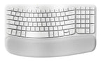 Logitech Wave Keys keyboard Universal RF Wireless + Bluetooth QWERTY English White