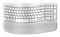 Logitech Wave Keys keyboard Universal RF Wireless + Bluetooth QWERTY English White