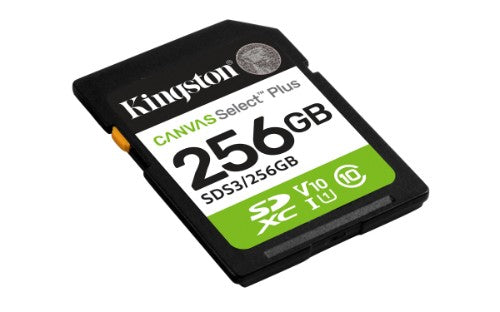 Kingston Technology Canvas Select Plus Gen3 256 GB SD UHS-I Class 10