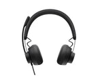 Logitech 981-001103 headphones/headset Wired Head-band Office/Call center USB Type-C Graphite