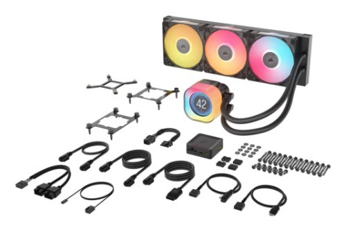 Corsair iCUE LINK TITAN 360 RX LCD Processor Air cooler 4.72" (12 cm) Black 1 pc(s)