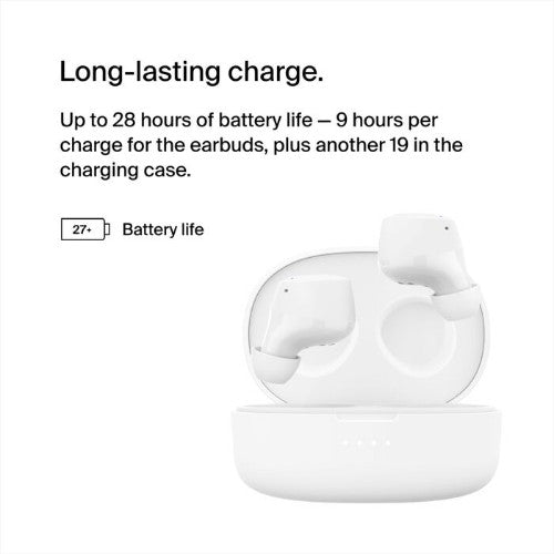 Belkin SoundForm Bolt 2 Headset Wireless In-ear Calls/Music Bluetooth White