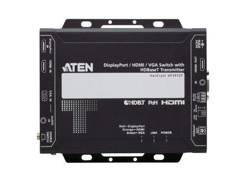 ATEN VE3912T AV extender AV transmitter Black